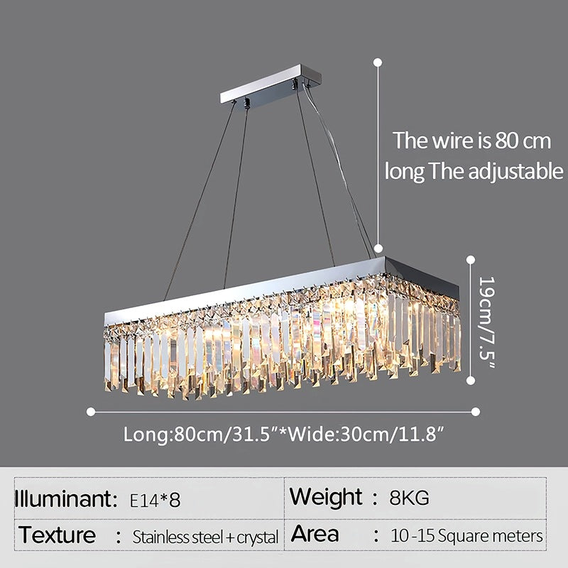 Antizer Light Luxury Crystal Ceiling & Pendant Light