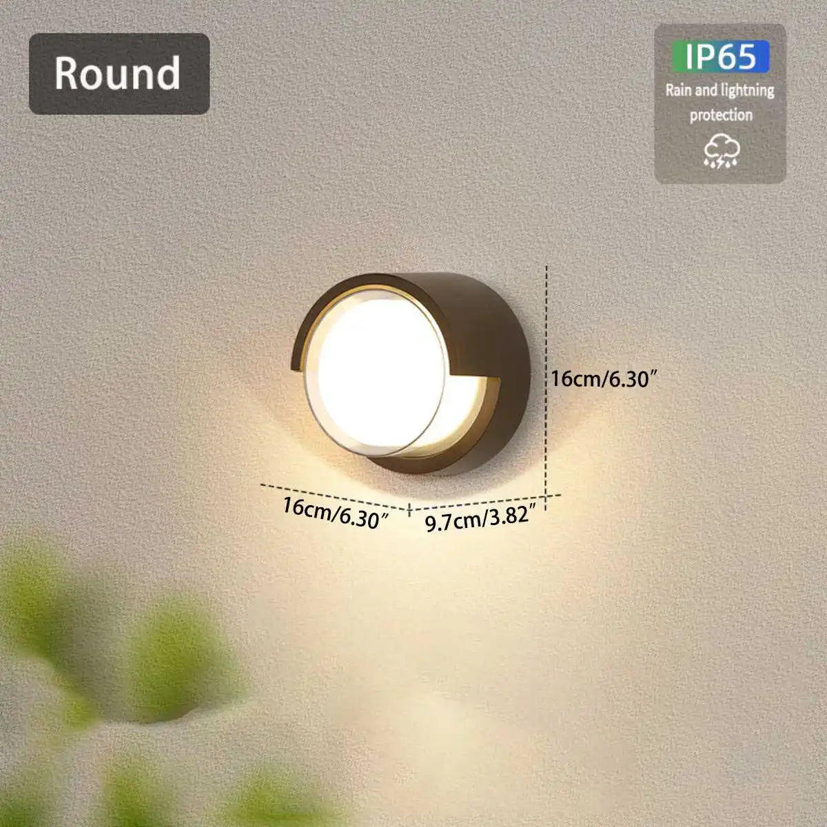Antizer Double-Layer PC Protective Outdoor Wall Light