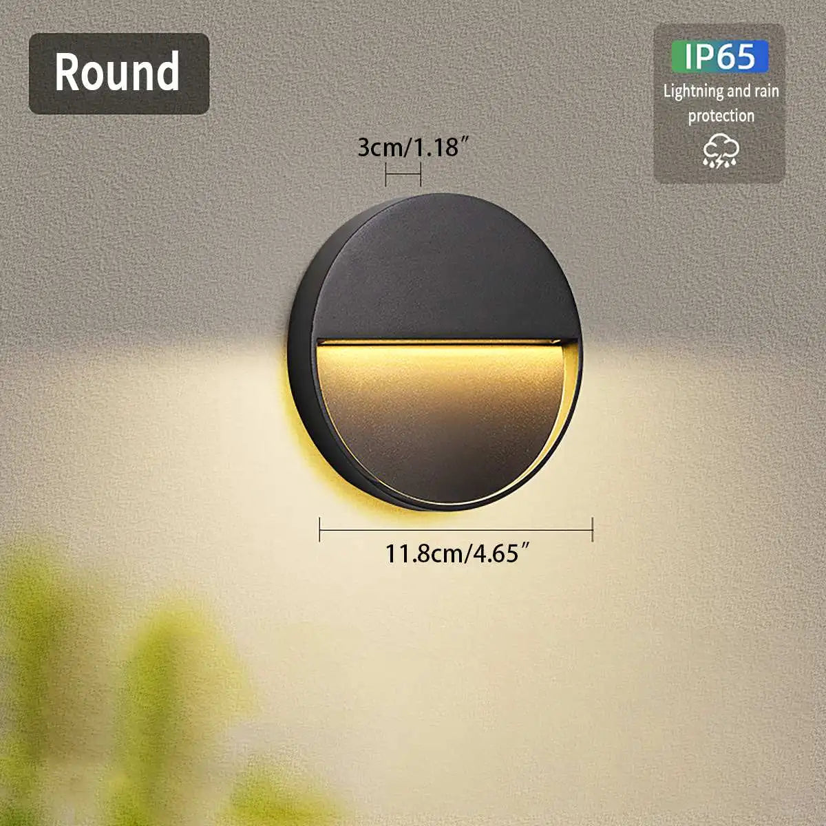 Antizer Round & Square Outdoor Waterproof Wall Light