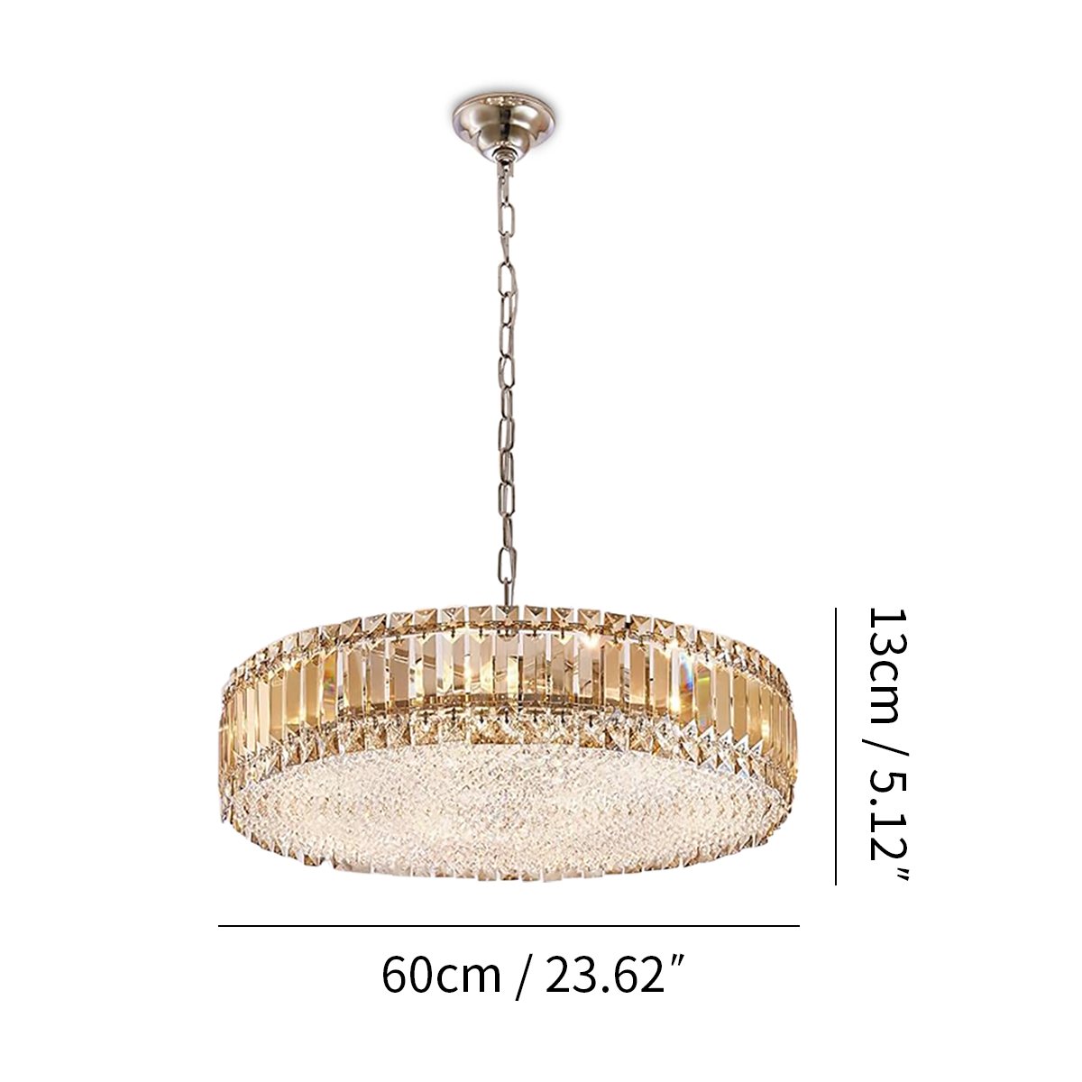 Antizer K9 Crystal Pendant Light for Dining Room