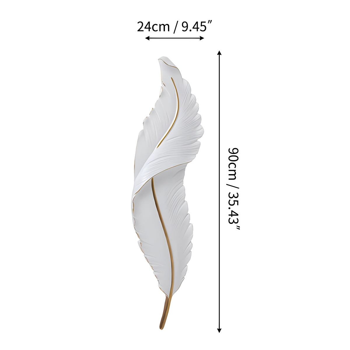 Antizer Feather Wall Lamp for Bedroom Living Room