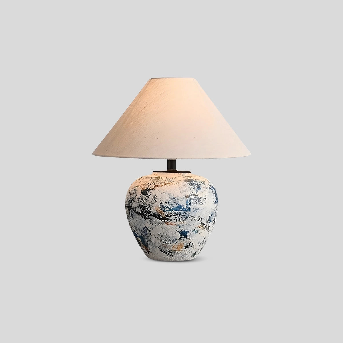 Antizer Neoclassical Ceramic Table Lamp Dia 15.75" x H 18.90"