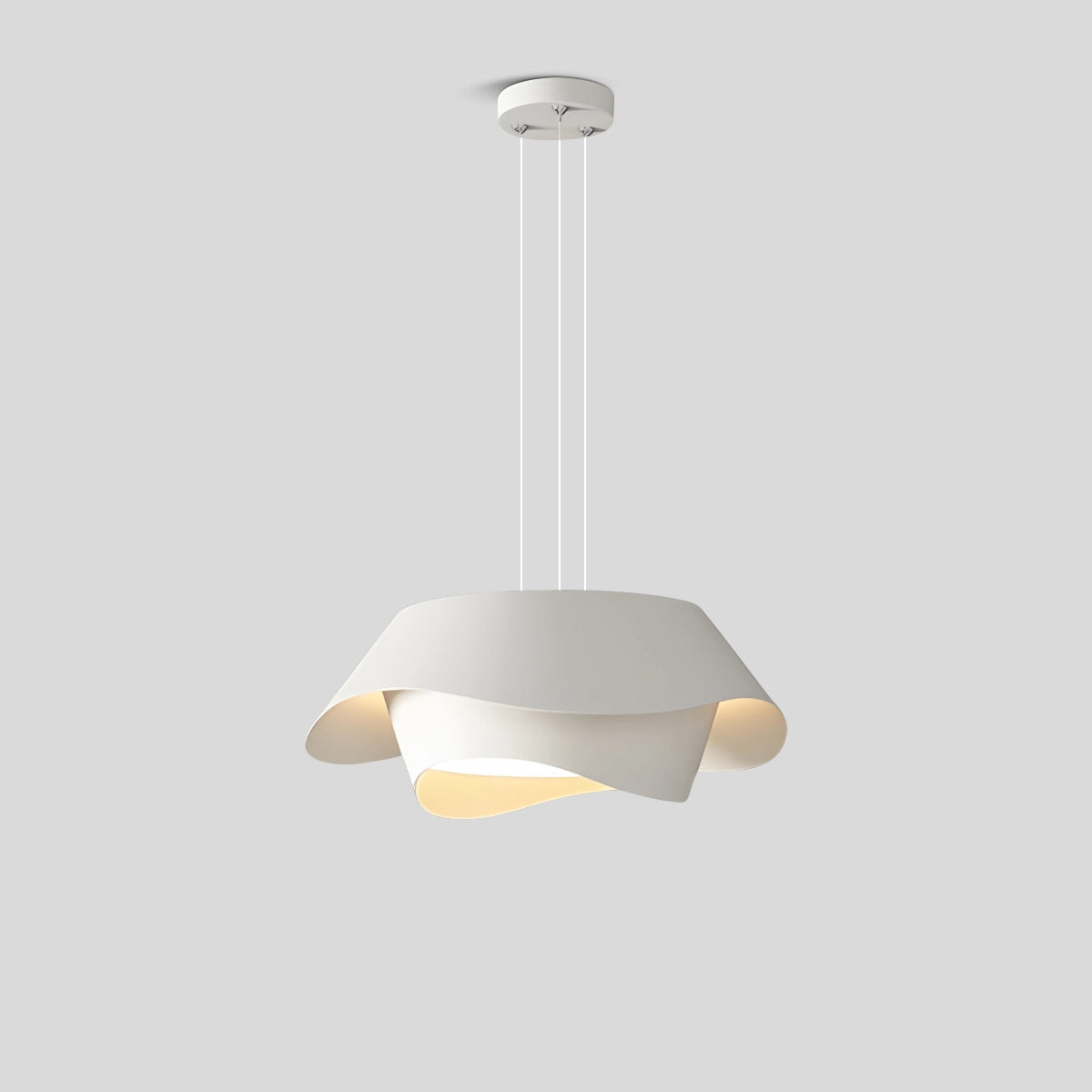 Antizer Flower Shaped Acrylic Pendant Light for Dining Room White