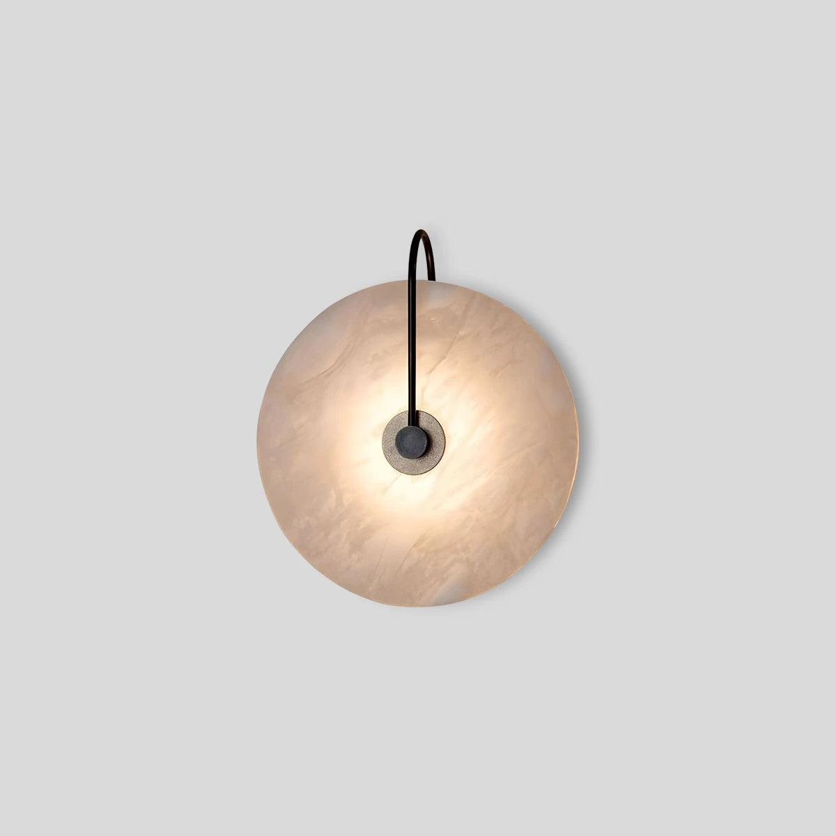 Antizer Simple Circular Spanish Alabaster Wall Lamp