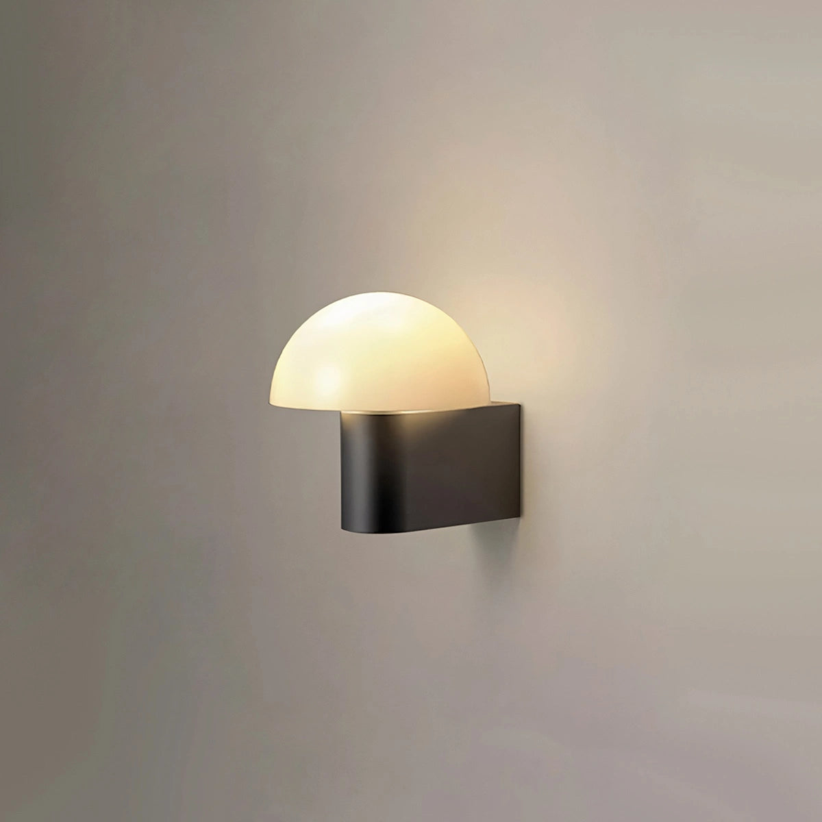 Antizer Outdoor Waterproof Mushroom Decorative Wall Lamp Black Warm Light