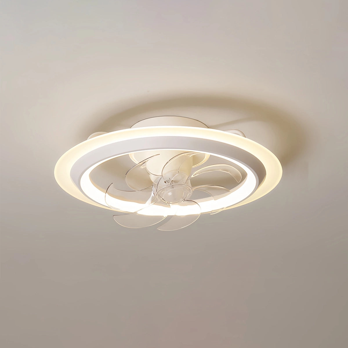 Antizer Creative 360° Rotating Ceiling Fan with Light White