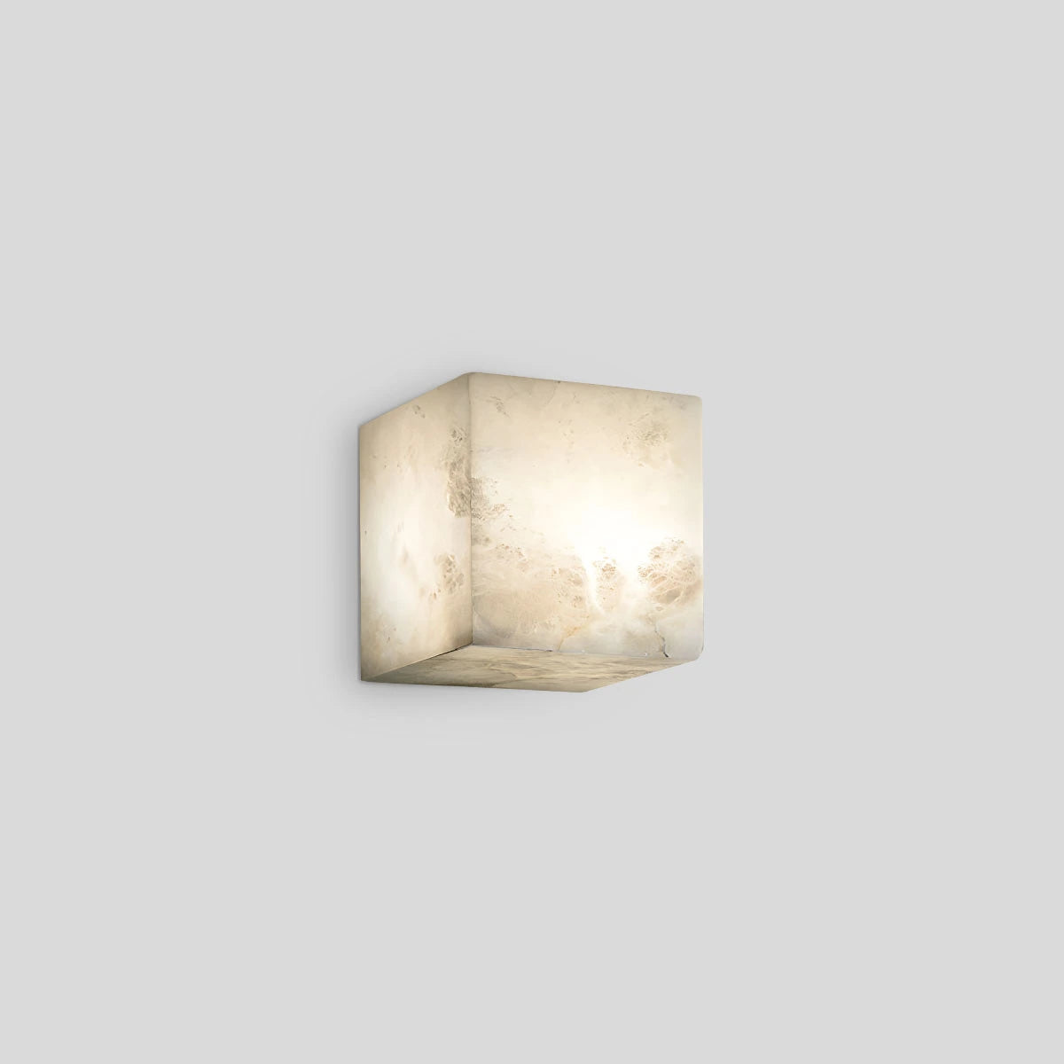 Antizer Simple Square Spanish Alabaster Wall Lamp for Living Room 12cm / 4.72"