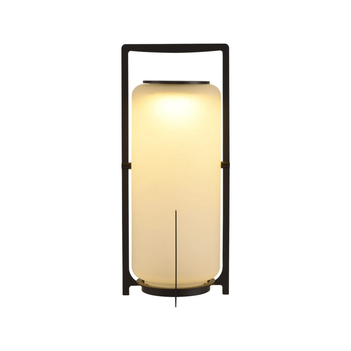 Antizer Solar Glass Lantern Outdoor Light for Garden Black Solar Energy Big