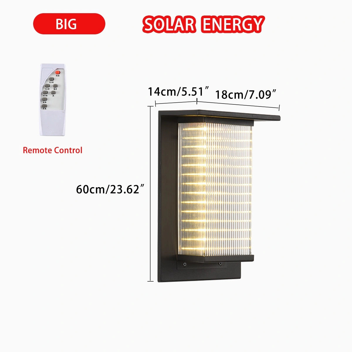 Antizer Square Courtyard Garden Outdoor Wall Light