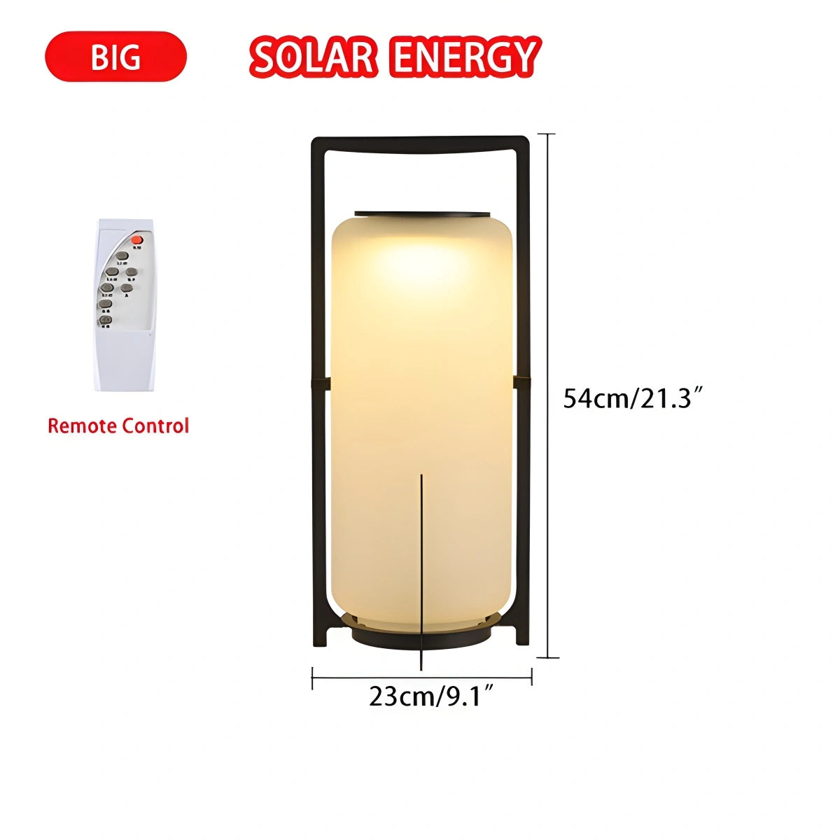 Antizer Solar Glass Lantern Outdoor Light for Garden