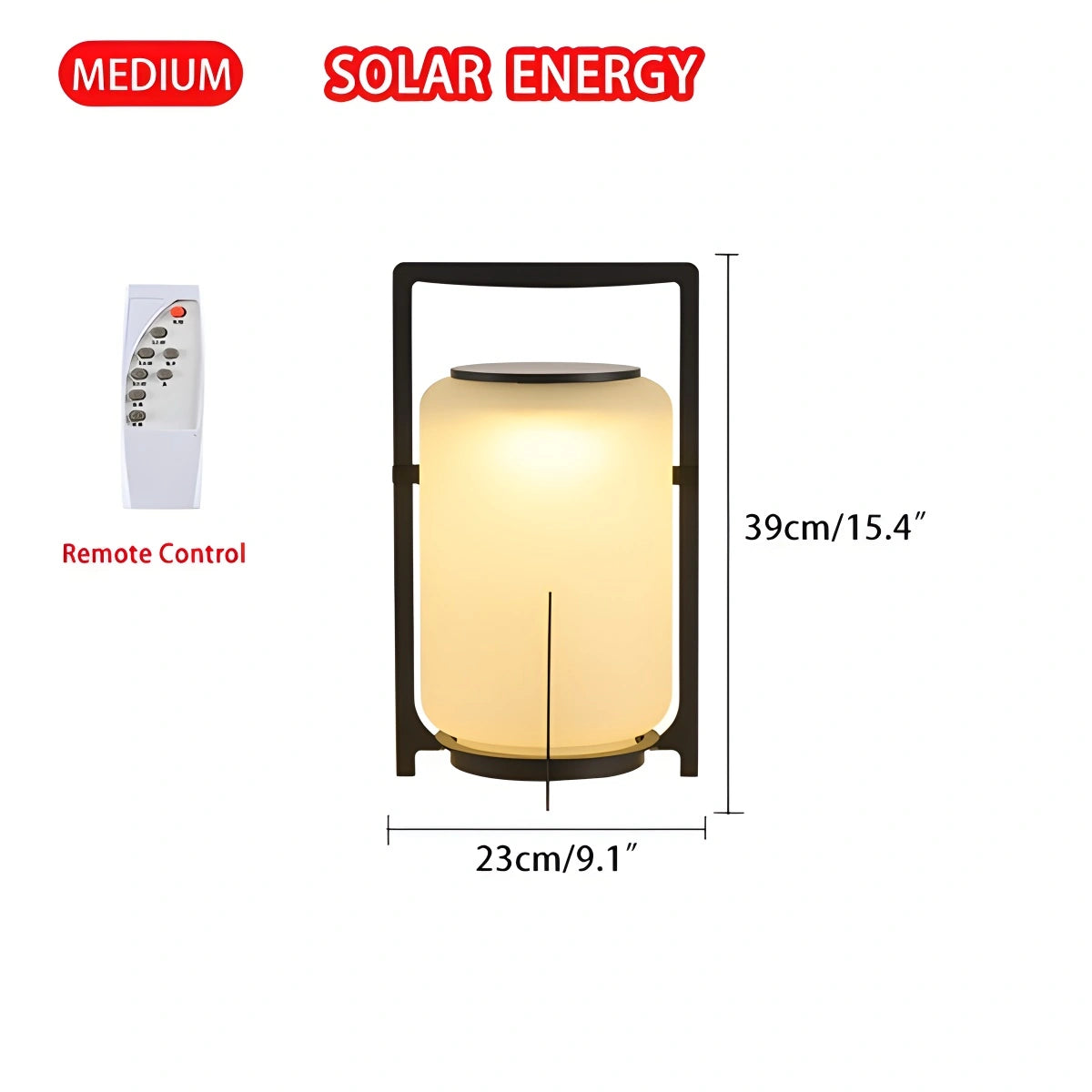 Antizer Solar Glass Lantern Outdoor Light for Garden