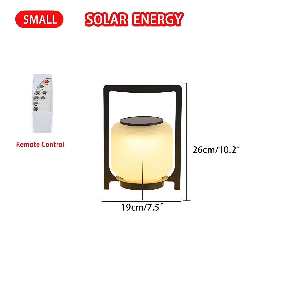 Antizer Solar Glass Lantern Outdoor Light for Garden