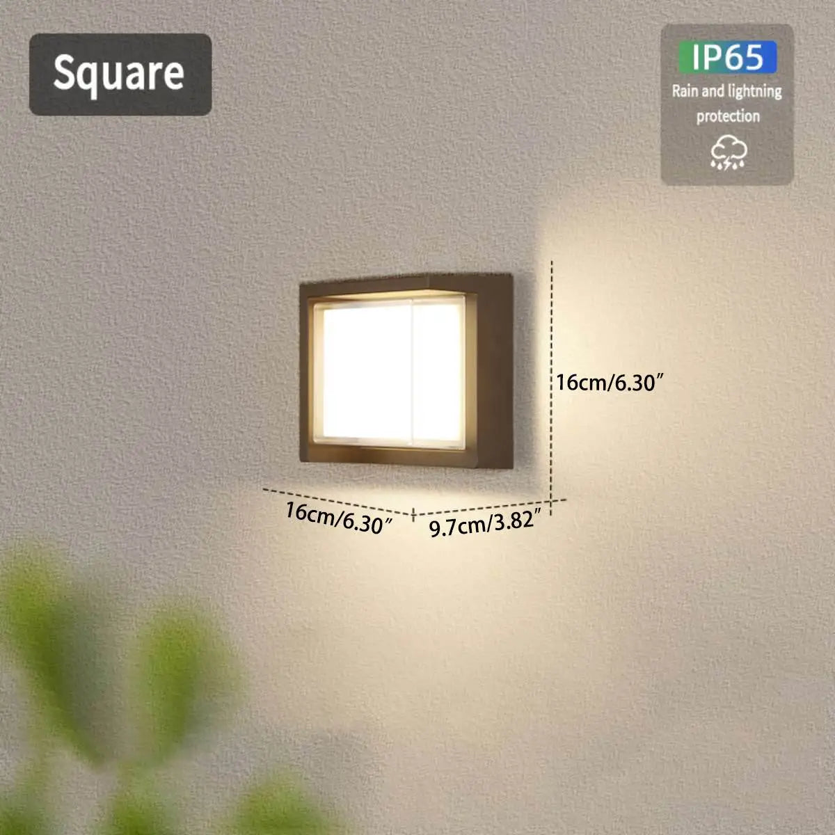 Antizer Double-Layer PC Protective Outdoor Wall Light