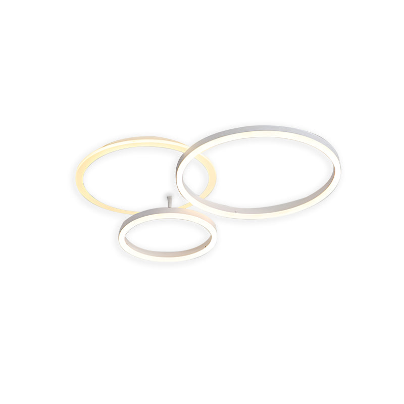 Antizer Circular LED Ceiling Light for Living Room White 3 Circles-25.6" (65cm)