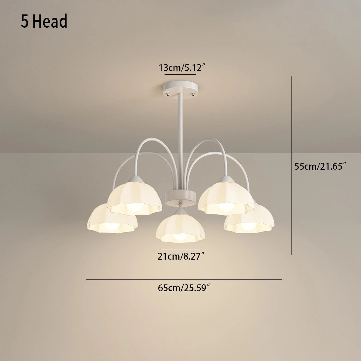 Antizer Nordic Modern Light Luxury Flower Chandelier