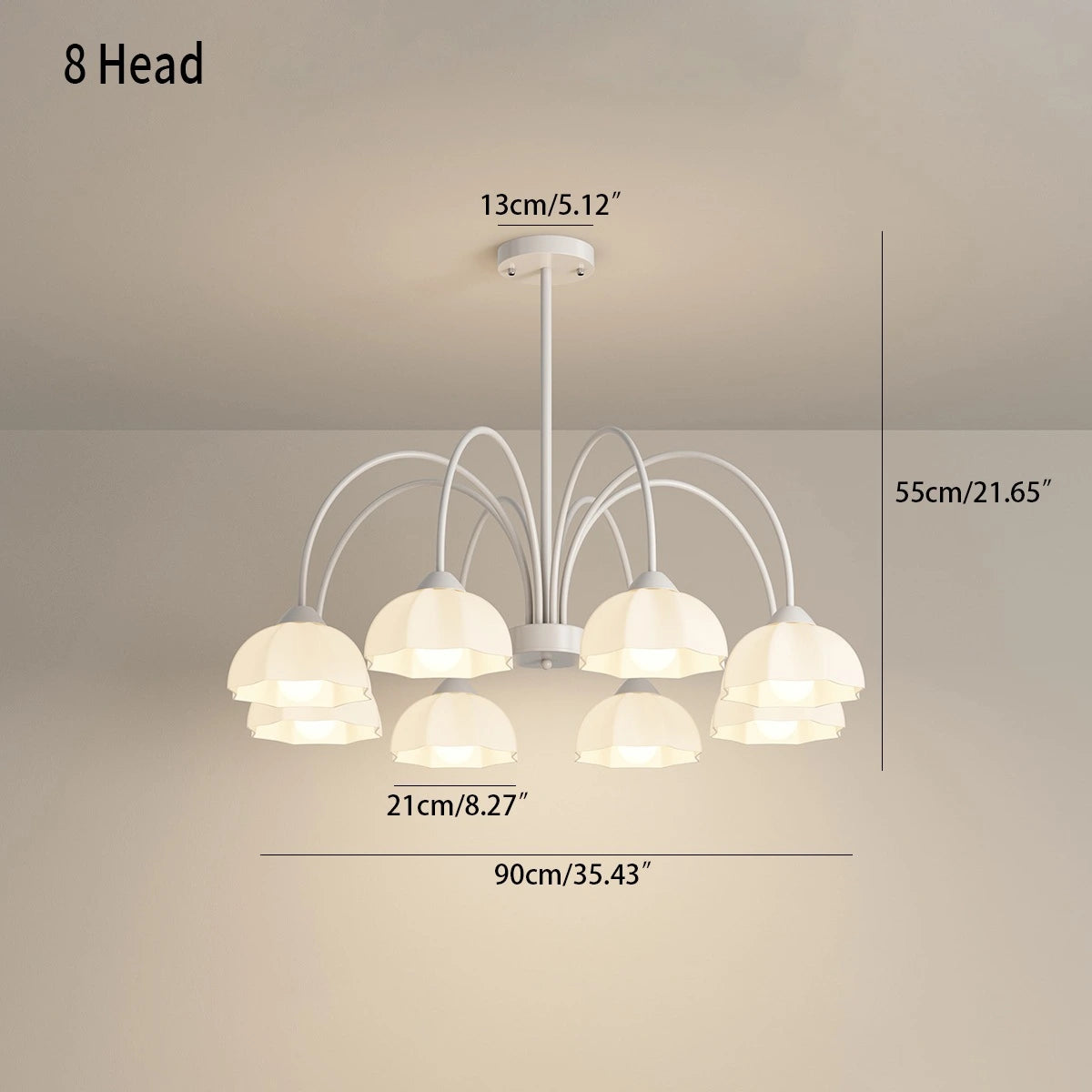 Antizer Nordic Modern Light Luxury Flower Chandelier