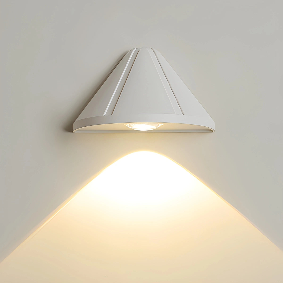 Antizer Outdoor Waterproof Cone Wall Light Sand White